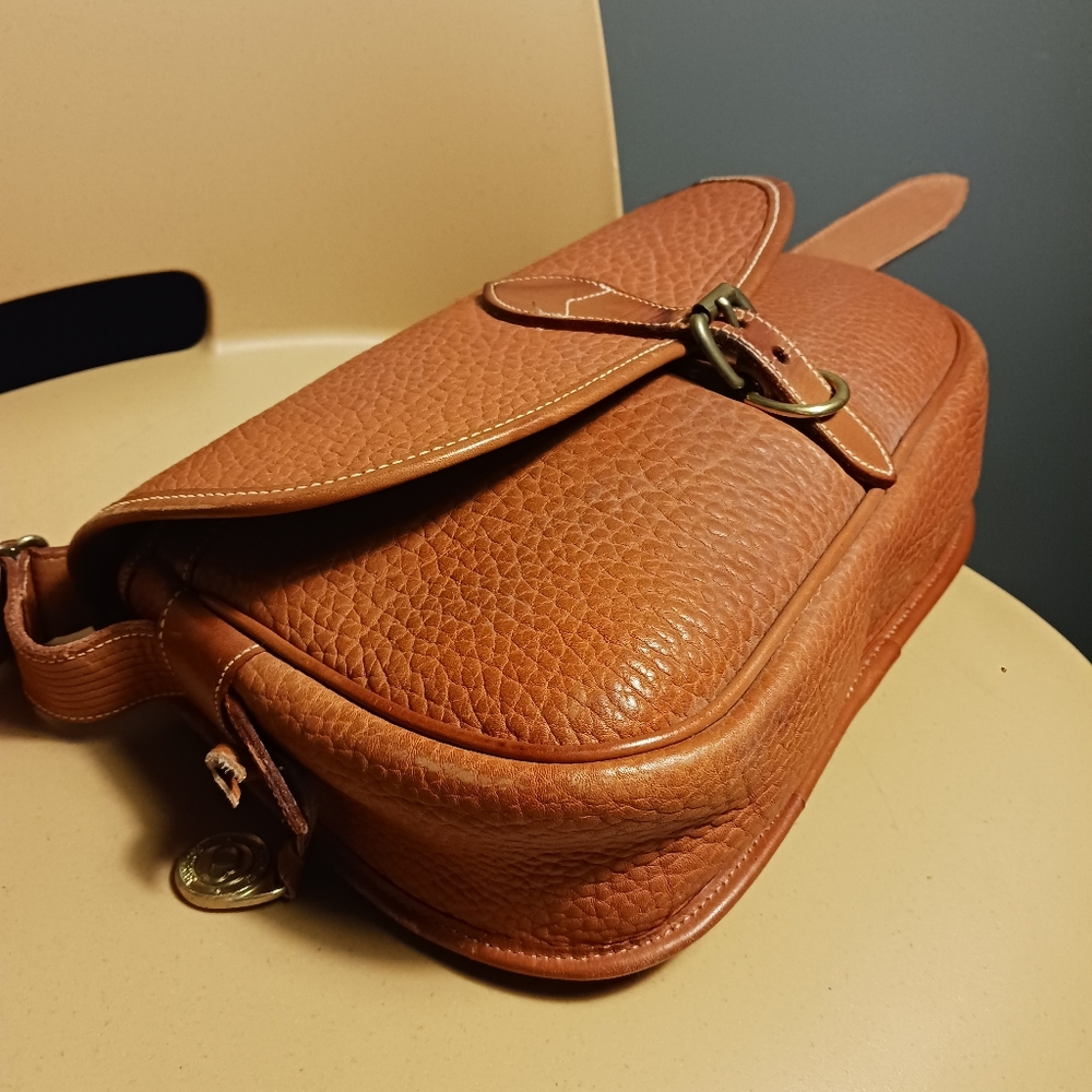 Vintage DOONEY & BOURKE Elegant Brown Leather Crossbody Bag - Picture 12 of 16